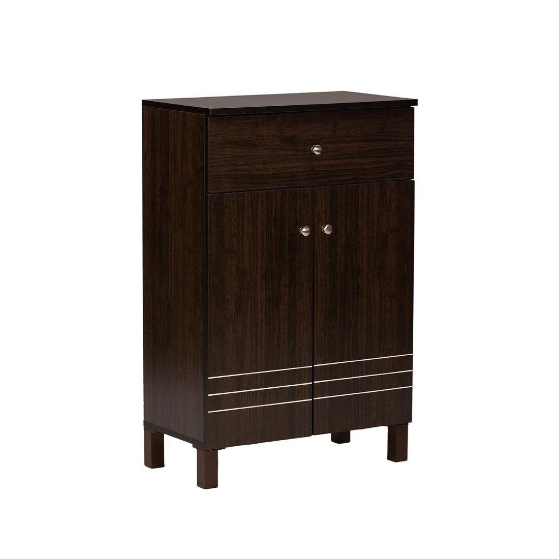 Spacewood 4 Door Wardrobe Natural Finish, Brown - Image 3